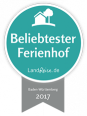 Beliebtester Ferienhof 2017 - Baden-Württemberg